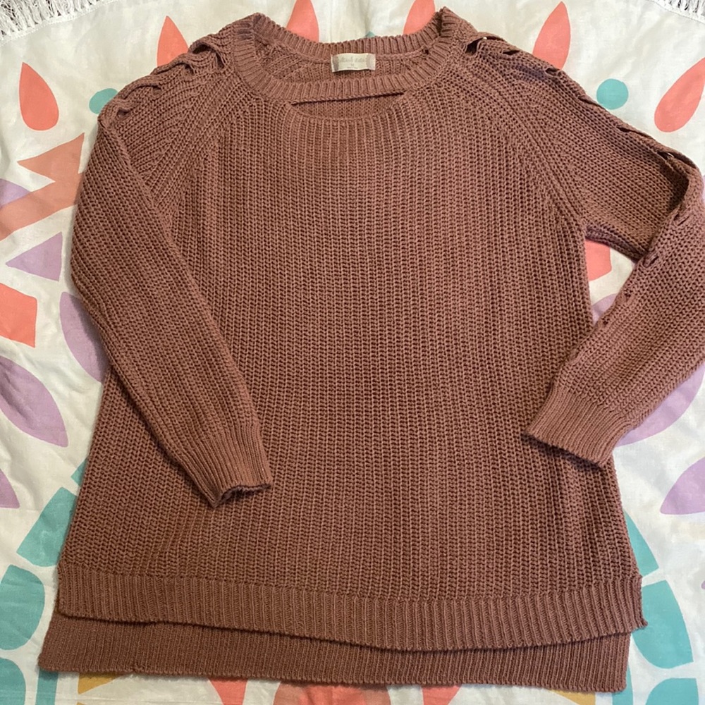 Altar’d State Gretchen Braided Cutout Sweater size Medium